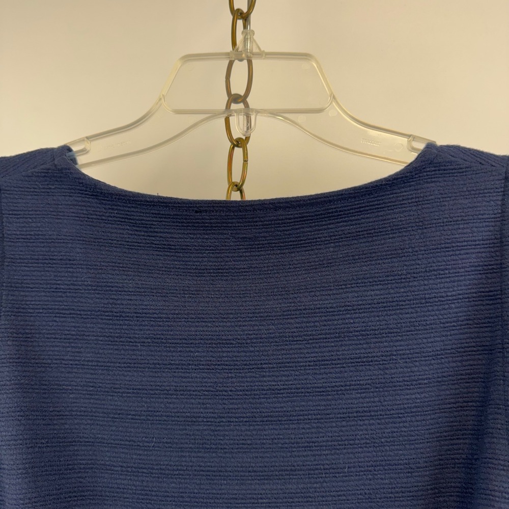 J.Crew Tank Top Women's Small Navy Button Front Tie Waist L8137 NWT - Picture 16 of 16
